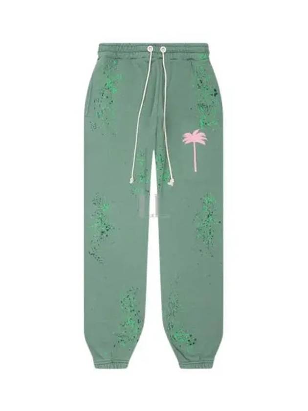 Paint Splatter Track Pants Green - PALM ANGELS - BALAAN 2