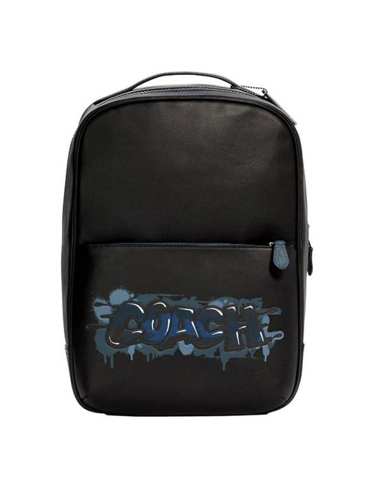 Westway Graffiti Logo Backpack Black - COACH - BALAAN.