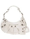 Le Cagole Small Leather Shoulder Bag White - BALENCIAGA - BALAAN 2