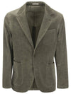 corduroy blazer jacket green - BRUNELLO CUCINELLI - BALAAN 1