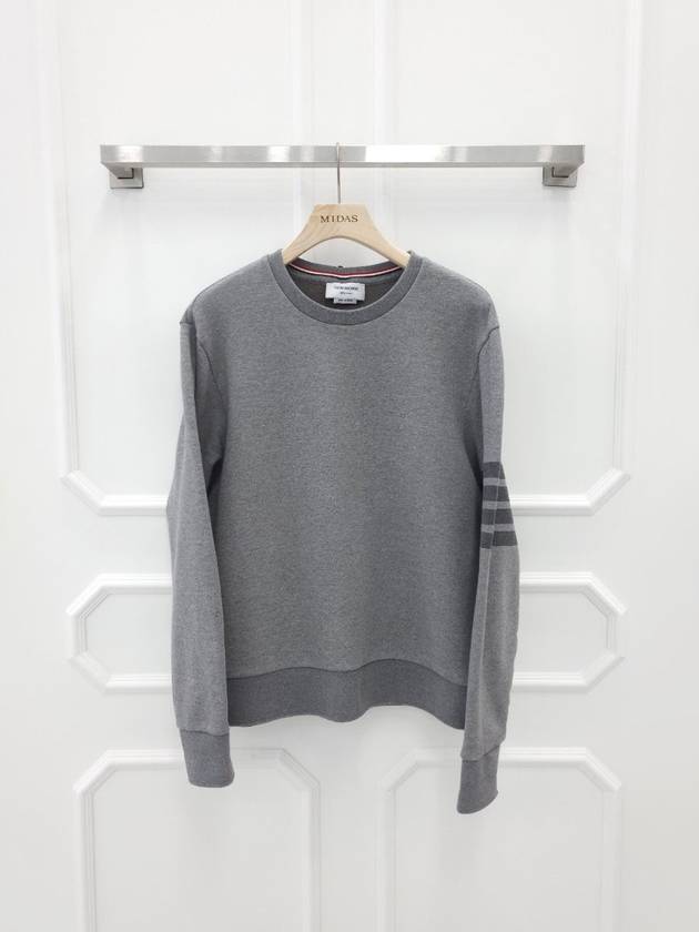 Diagonal armband crew neck sweatshirt 5 MJT248A - THOM BROWNE - BALAAN 1