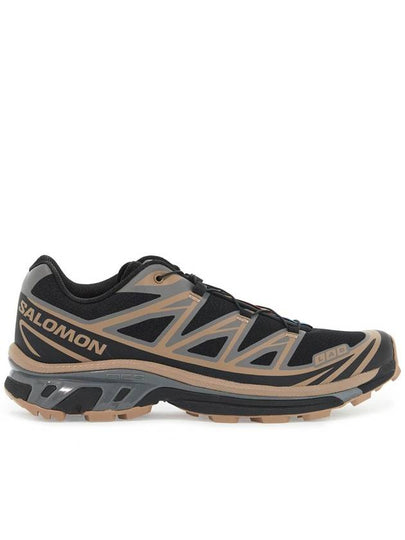 XT 6 Low Top Sneakers Black Portabella Pewter - SALOMON - BALAAN 2