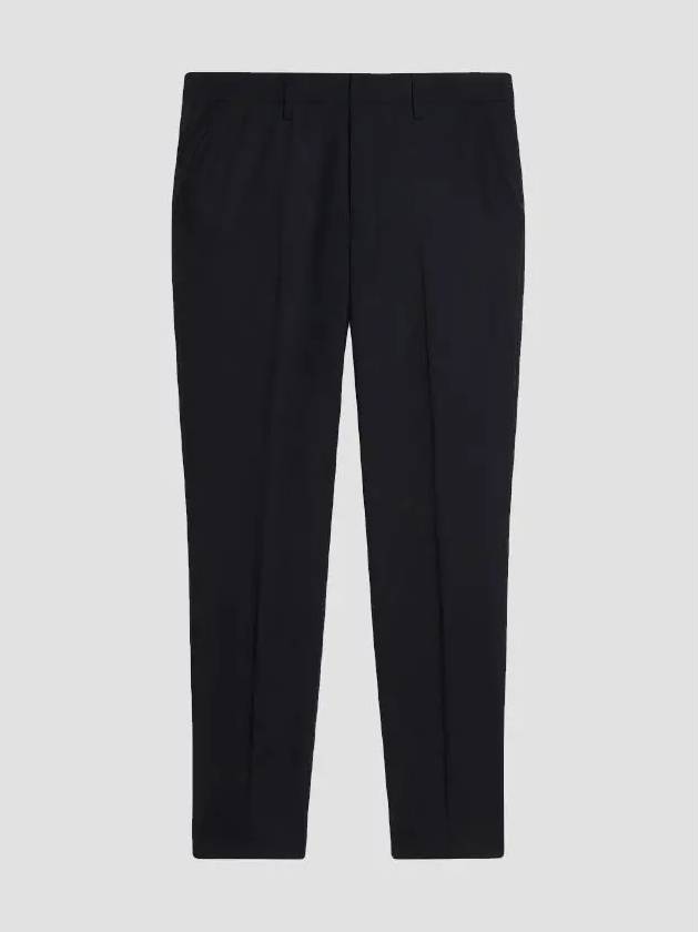 Virgin Wool Chino Straight Pants Black - AMI - BALAAN 2