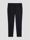 Virgin Wool Chino Straight Pants Black - AMI - BALAAN 3