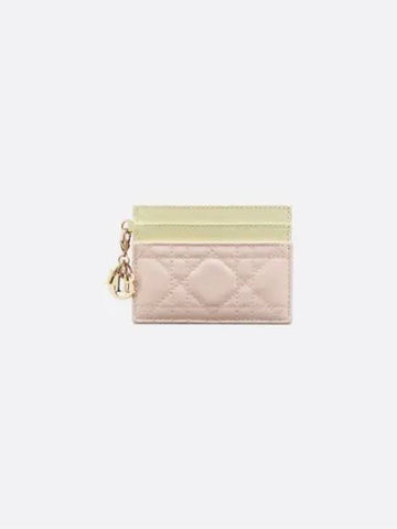 Lady Freesia Card Wallet Pink - DIOR - BALAAN 1