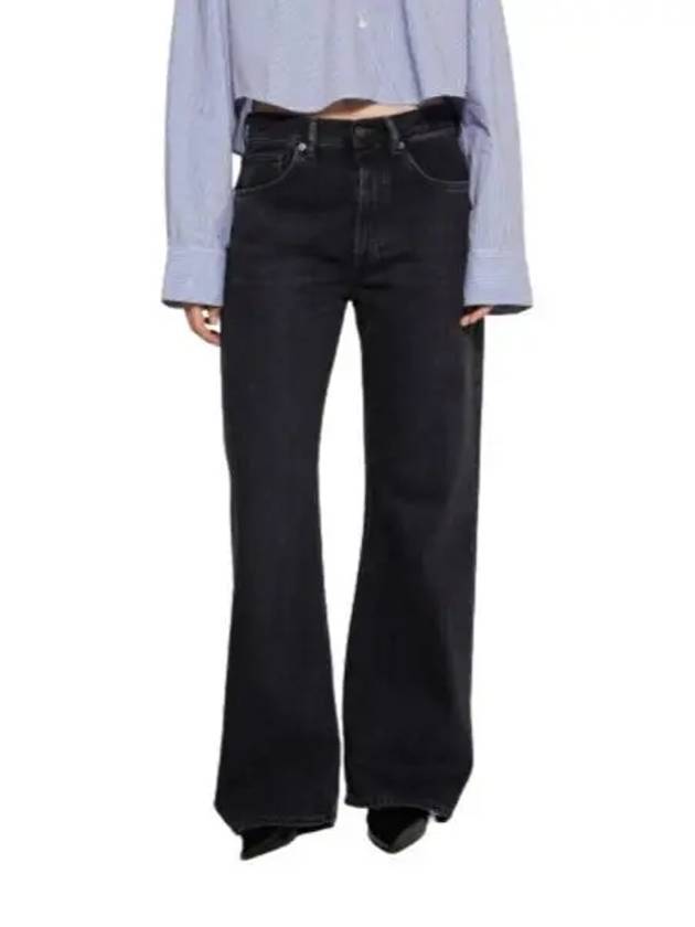 High Rise Loose Fit Jeans Black - ACNE STUDIOS - BALAAN 2