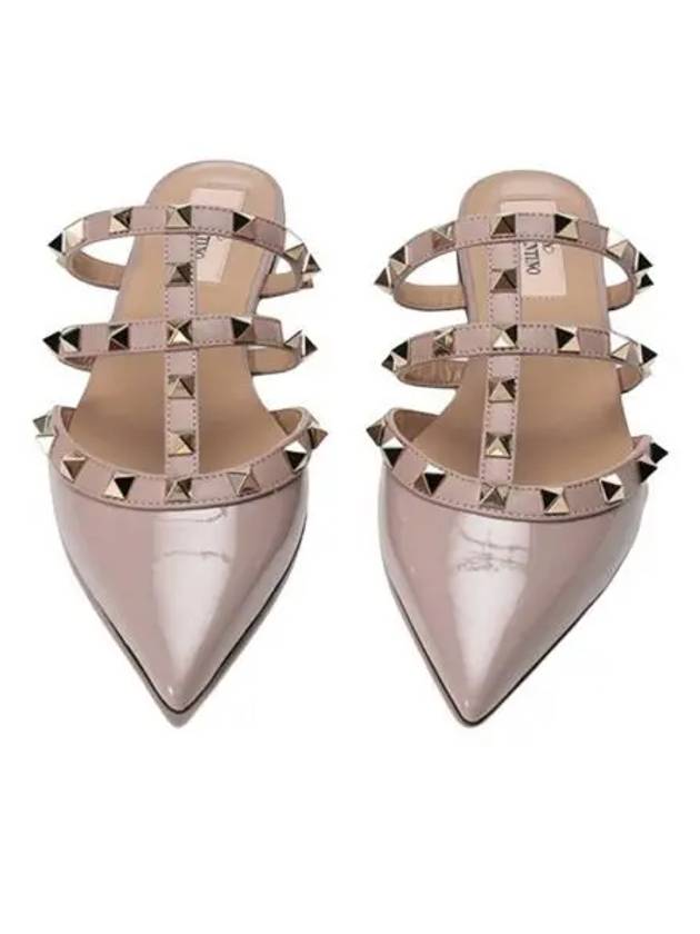 Rockstud Pointed Toe Mules Pink - VALENTINO - BALAAN 2