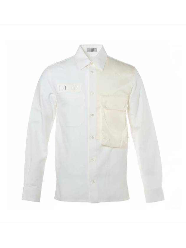 40 x Sakai Men s Monogram Pocket Over Cotton Shirt Jacket White - DIOR - BALAAN 1