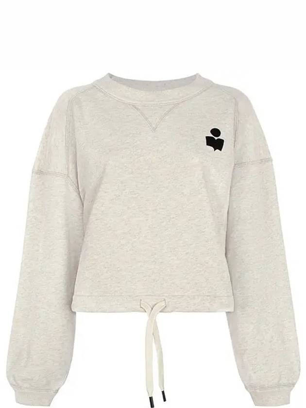 Margo Logo Crop Sweatshirt Ecru - ISABEL MARANT ETOILE - BALAAN 5