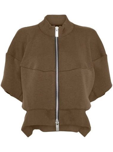 Sponge Sweat Blouson Jacket Olive - SACAI - BALAAN 1