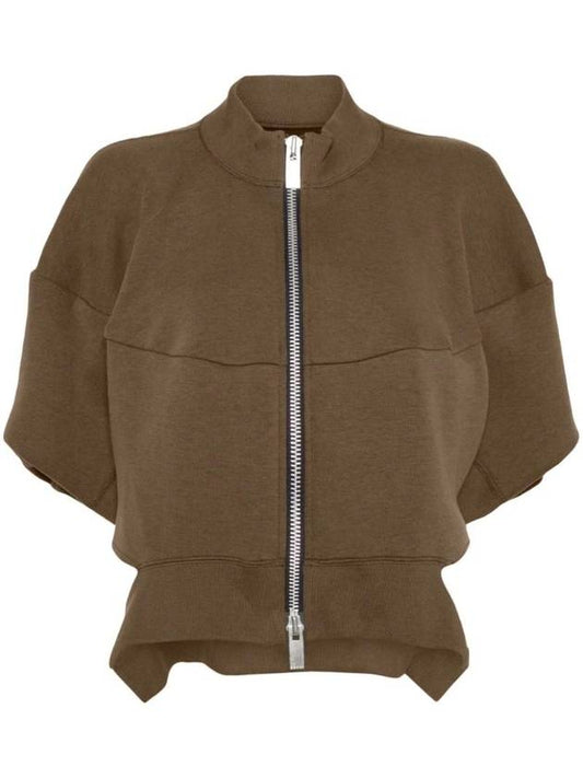 Sponge Sweat Blouson Jacket Olive - SACAI - BALAAN 1