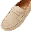 Gommino Bubble Suede Driving Shoes Beige - TOD'S - BALAAN.