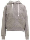 Embroidered Logo Zip Up Hoodie Grey - POLO RALPH LAUREN - BALAAN 2