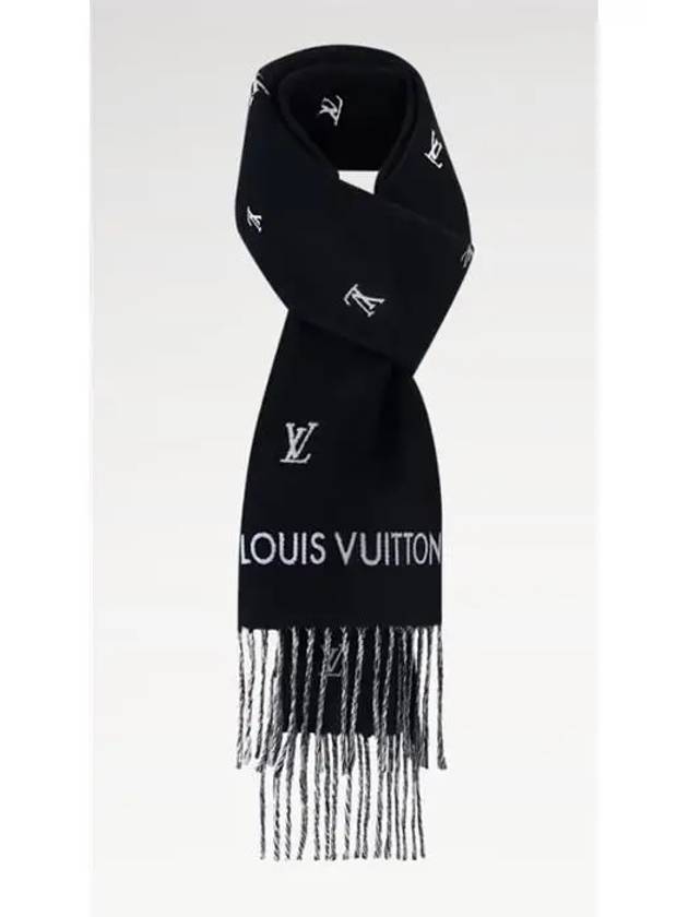 LV Blason Scarf Black - LOUIS VUITTON - BALAAN 3