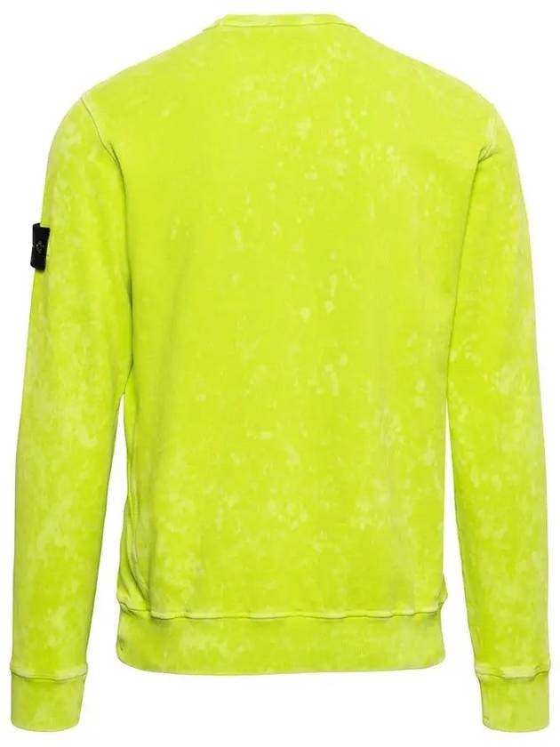 Off-Dye Treatment Crewneck Sweatshirt Lemon - STONE ISLAND - BALAAN 4