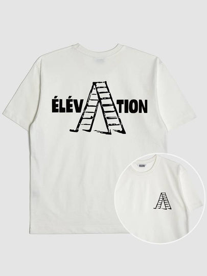 Elevation Graphic Short Sleeve T-Shirt Cream White - KLOR - BALAAN 2