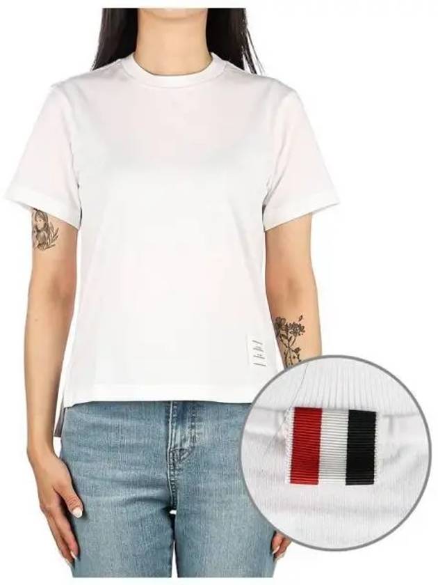 Women s short sleeve t shirt 271043 - THOM BROWNE - BALAAN 1