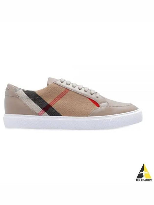 Women's House Check Low Top Sneakers Beige - BURBERRY - BALAAN 2