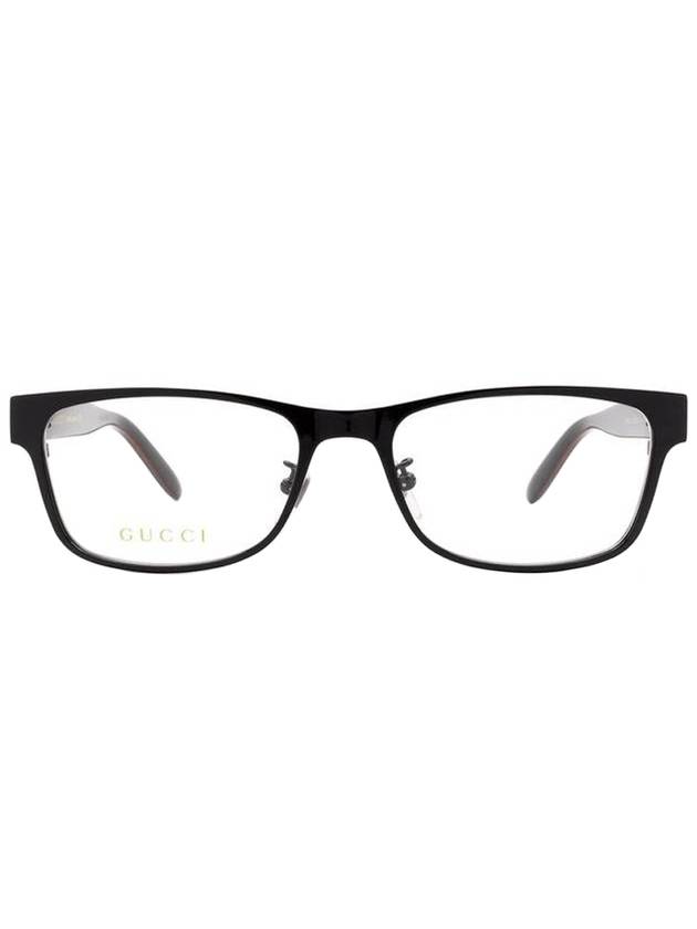 Eyewear Square Titanium Glasses Black - GUCCI - BALAAN.