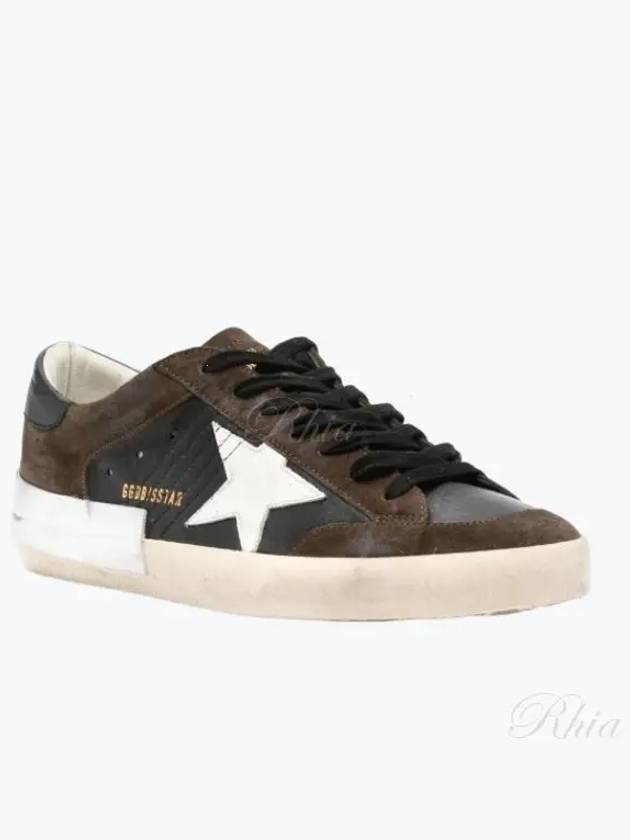 Superstar Suede Low Top Sneakers Black Brown - GOLDEN GOOSE - BALAAN 2