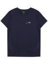 Item Logo Crew Neck Short Sleeve T-Shirt Navy - A.P.C. - BALAAN 7