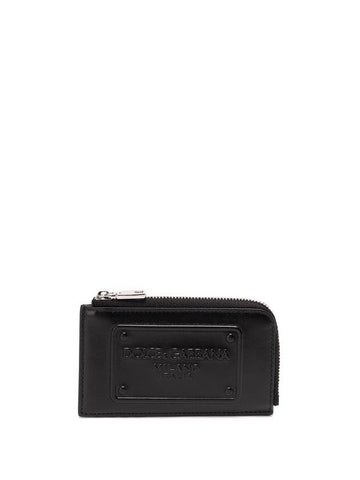 Card Holder WITH Embossed Plaque BP3274AG218 80999 NERO B0170467280 - DOLCE&GABBANA - BALAAN 1