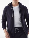 Tech Cotton Zip-Up Hoodie Navy - BRUNELLO CUCINELLI - BALAAN 6