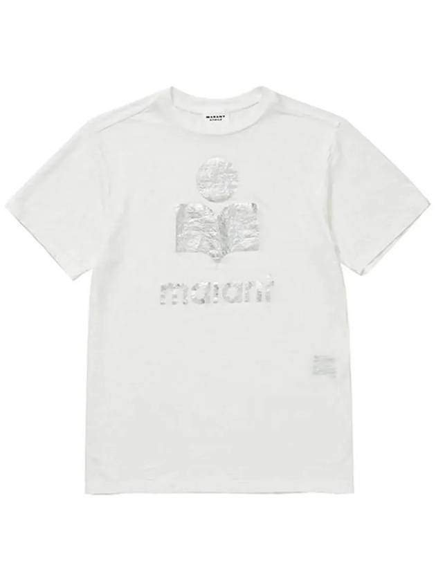 Zwell Logo Print Short Sleeve T-Shirt White - ISABEL MARANT - BALAAN 5