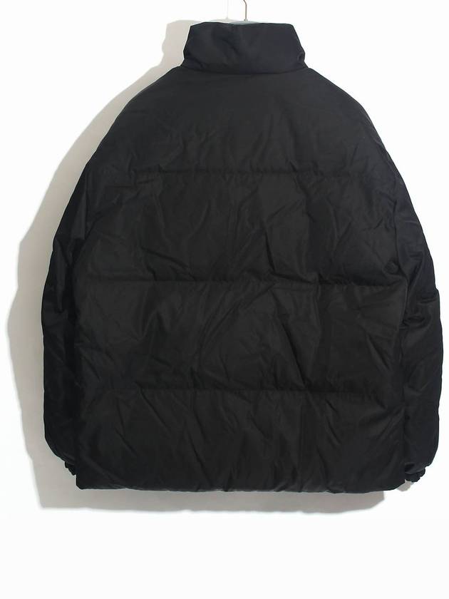 Medium-Length Re-Nylon Reversible Down Padded Jacket Black - PRADA - BALAAN 3