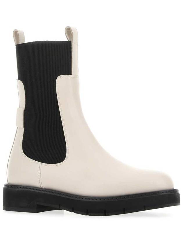 Salvatore Chelsea boots ivory - SALVATORE FERRAGAMO - BALAAN 3