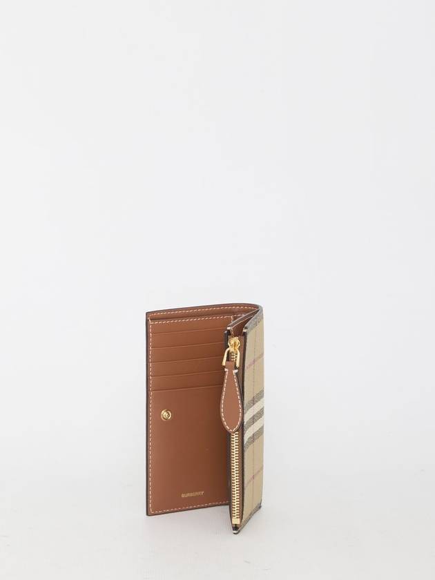 Check Bifold Wallet Beige - BURBERRY - BALAAN 5