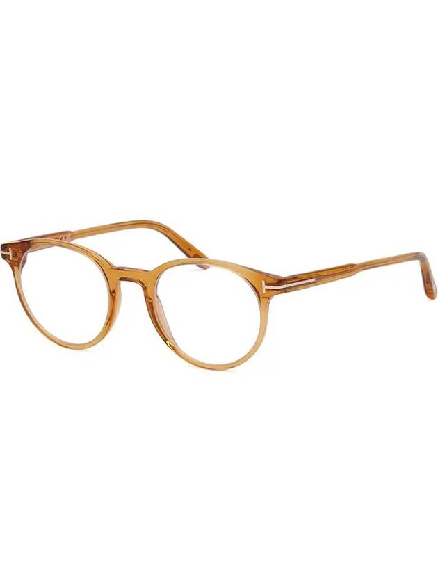 Blue Light Blocking Glasses Frame TF5695B 034 Brown Transparent Horn Frame Eye Protection - TOM FORD - BALAAN 7