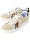 Rex Sports Striped Leather Low Top Sneakers Beige - PAUL SMITH - BALAAN 1