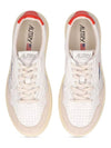 Women's Medalist Low Top Sneakers White Orange - AUTRY - BALAAN 3