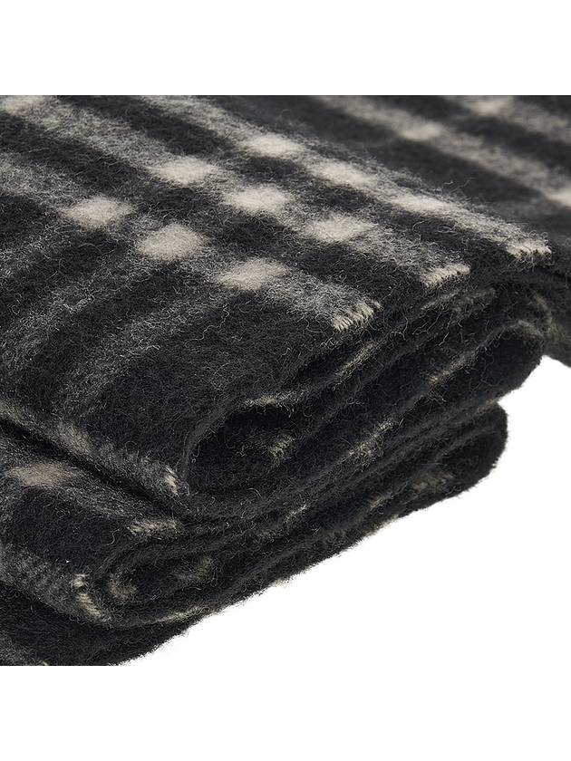 Check Reversible Cashmere Scarf Black - BURBERRY - BALAAN 6