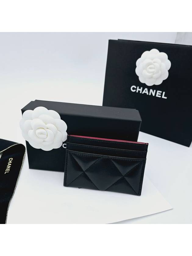 19 Card Slot Holder Lambskin Black Gold AP1167 - CHANEL - BALAAN 6