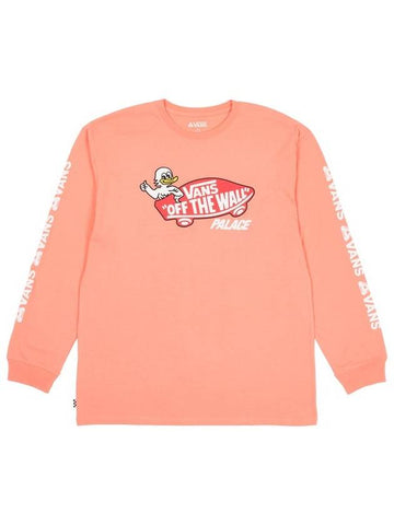 x Vans Duck Out Long Sleeve Fusion Coral - PALACE - BALAAN 1