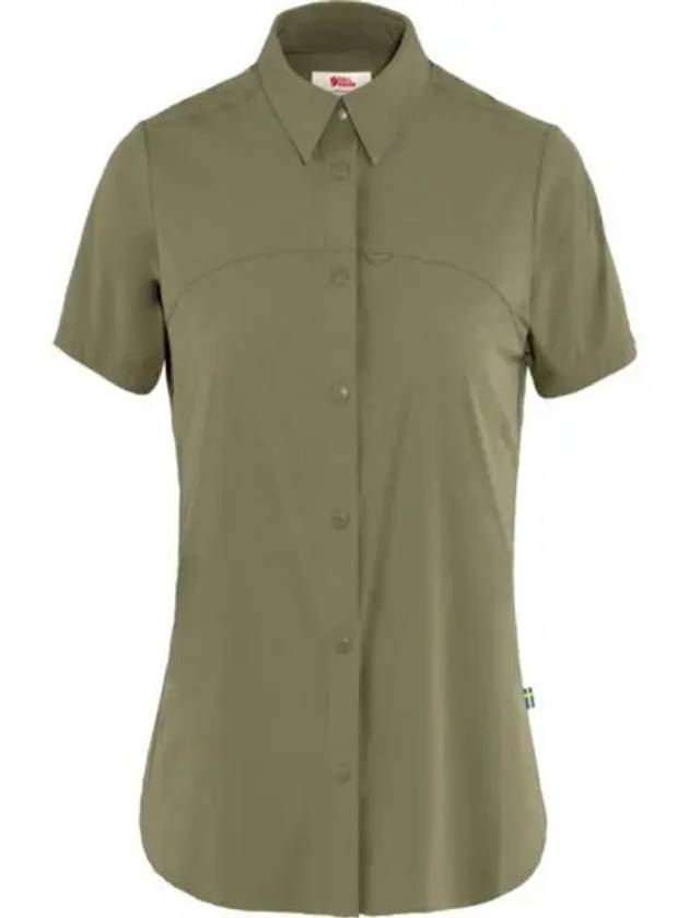 24 Women s High Coast Light Short Sleeve Shirt 87037620 LITE SS W GREEN - FJALL RAVEN - BALAAN 1