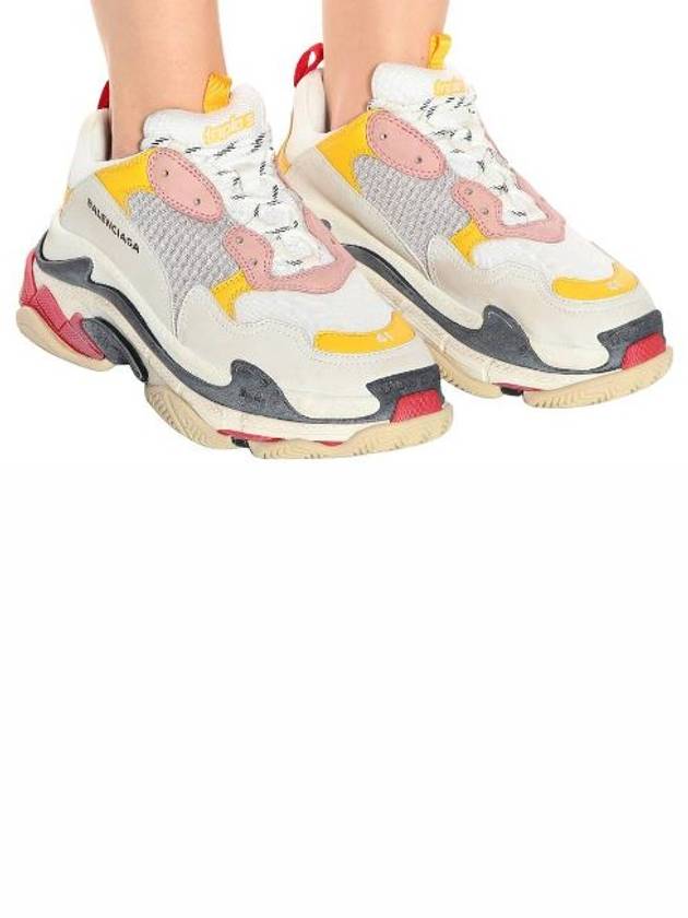 Triple S Low Top Sneakers Cream Yellow - BALENCIAGA - BALAAN 6