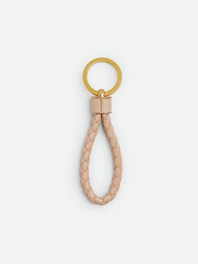 Intrecciato Lambskin Key Holder Lotus - BOTTEGA VENETA - BALAAN 3