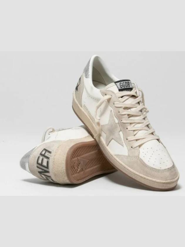 Ball Star Low Top Sneakers Grey White - GOLDEN GOOSE - BALAAN 5