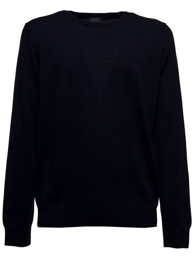 King Merino Wool Knit Top Dark Navy - A.P.C. - BALAAN 2