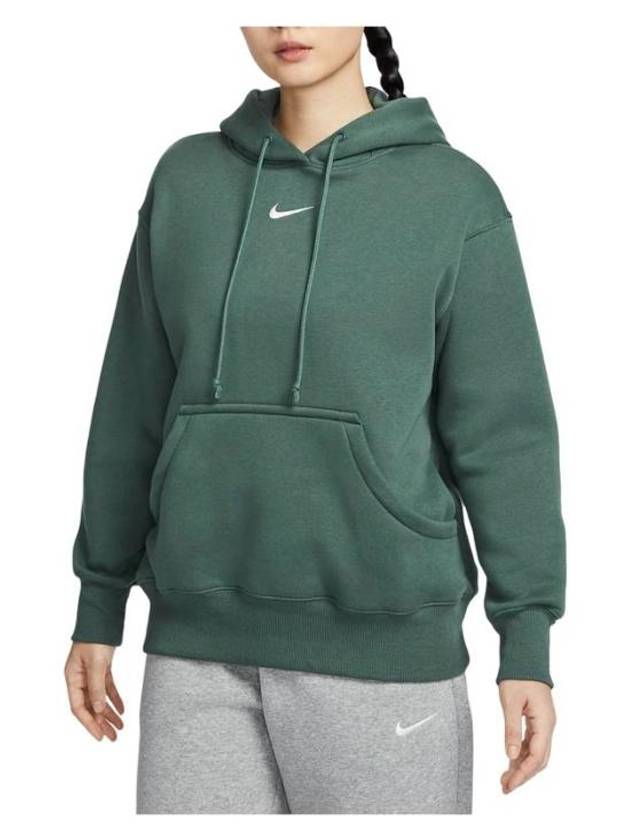 NSW Phoenix Fleece Oversized Pullover Hoodie Vintage Green - NIKE - BALAAN 2