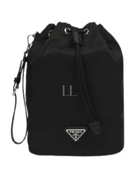 Re-Nylon Drawstring Pouch Black - PRADA - BALAAN 2