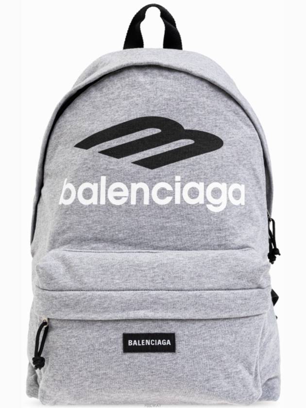 Backpack 503221 2AA7N 1469 HEATH GRAY L BLK WHT - BALENCIAGA - BALAAN 2