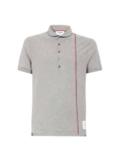 RWB Stripe Polo Shirt Grey - THOM BROWNE - BALAAN 2