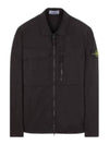 Supima Cotton Twill Stretch-TC Jacket Black - STONE ISLAND - BALAAN 2