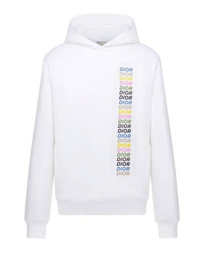 Comfort Fit Cotton Hoodie White - DIOR - BALAAN 2