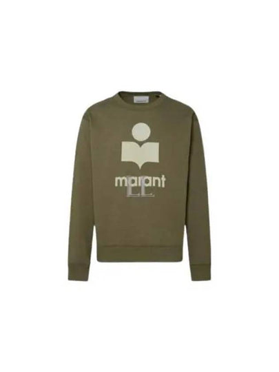 Mikoy Logo Cotton Sweatshirt Moss Green - ISABEL MARANT - BALAAN 2