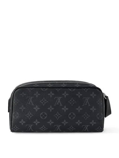 Dopp Kit Monogram Eclipse Pouch Bag Black - LOUIS VUITTON - BALAAN 2